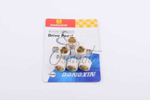 Ролики вариатора 4T GY6 125/150 18*14 10,5г (белые) DONGXIN