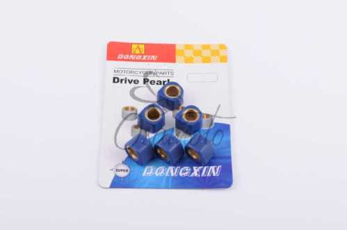Ролики вариатора (тюнинг) Honda 16*13 9,5г (синие) DONGXIN