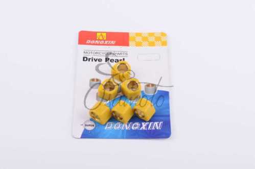 Ролики вариатора (тюнинг) Suzuki 17*12 11,0г (желтые) DONGXIN