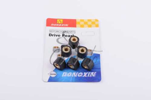 Ролики вариатора (тюнинг) Suzuki 17*12 13,0г (черные) DONGXIN