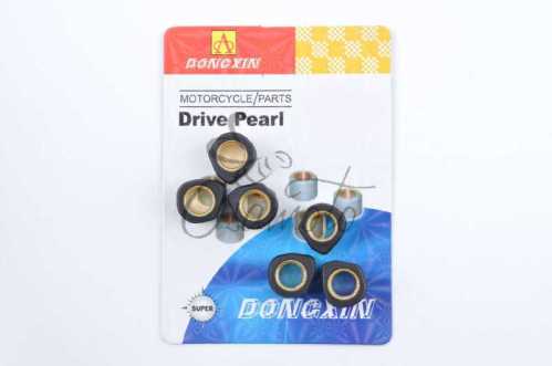 Ролики вариатора (тюнинг) Suzuki 17*12 8,5г (черные) DONGXIN