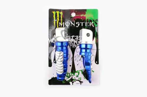 Подножки пассажирские (mod:1, синие) MONSTER ENERGY