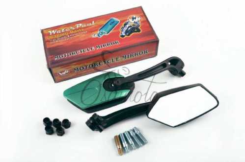 Зеркала многоугольные mod:234, 8/10mm (зеленые) WATER PAUL