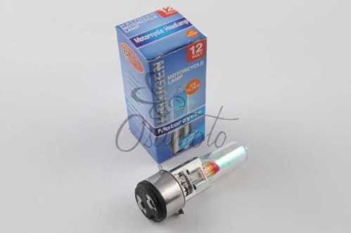 Лампа BA20D (2 уса) 12V 50W/50W (хамелеон розовый) BEST (mod:A)