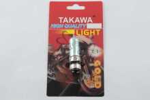Лампа P15D-25-1 (1 ус) 12V 35W/35W (хамелеон рожева) (блістер) TAKAWA (mod:A)