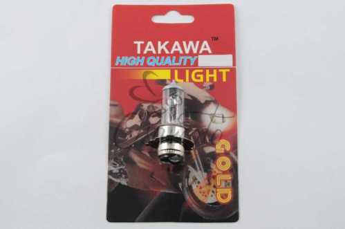 Лампа P15D-25-3 (3 уса) 12V 50W/50W (белая) (блистер) (S-head) TAKAWA (mod:A)