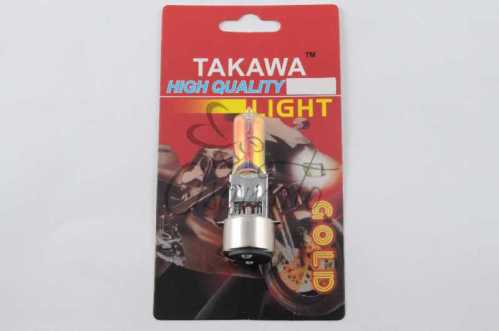 Лампа BA20D (2 уса) 12V 35W/35W (хамелеон розовый) (блистер) TAKAWA (mod:A)