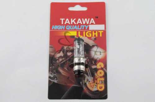 Лампа P15D-25-1 (1 ус) 12V 50W/50W (белая) (блистер) (B-head) TAKAWA (mod:A)