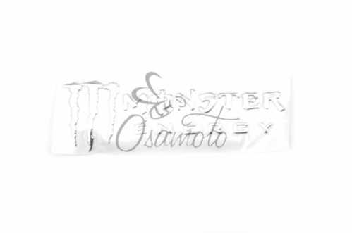 Наклейка буквы MONSTER ENERGY (19х7см, 2шт, хром) (#4750D)