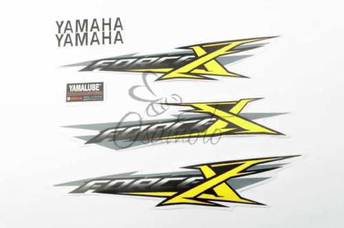 Наклейки (набор) Yamaha X-FORCE (30х6см, желтые) (#7438)