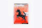 Наклейка шильдик HORSE (10x8см, пластик, хром) (#4256)
