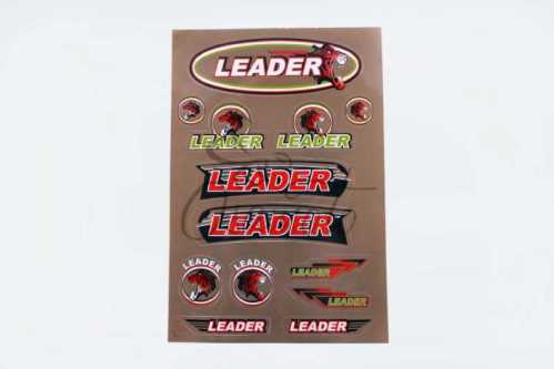 Наклейки (набор) LEADER (33х22см, бронзовые) SEA