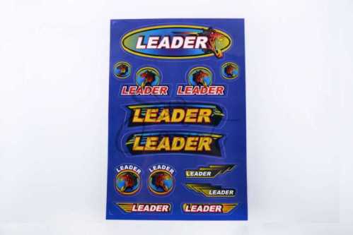Наклейки (набор) LEADER (33х22см, синие) SEA