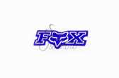 Наклейка логотип FOX (7x1см, 20шт, синий) (#4907)