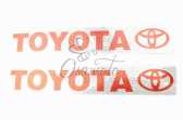Наклейки (набор) Toyota (45х8см) (#7335)