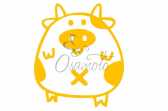 Наклейка декор PIG (желтая) (#HQ5)