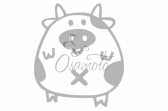 Наклейка декор PIG (хром) (#HQ5)