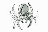Наклейка декор SPIDER (26х26см) (#6883B)
