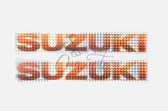 Наклейки (набор) SUZUKI (30х5см, красные) (#7000C)