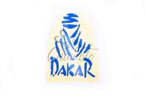 Наклейка логотип DAKAR (9x11см, синяя) (#HCT20011)
