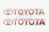 Наклейка логотип TOYOTA (20х4см) (#7035)