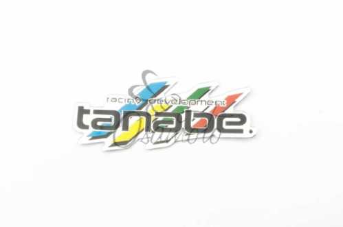 Наклейка шильдик TANABE (14х5см, хром) (#4524)