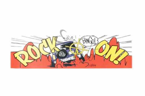 Наклейка декор ROCK ON! (28x8см) (#3530)