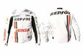 Мотокуртка REPSOL (текстиль) (mod:1, size:L, белая)