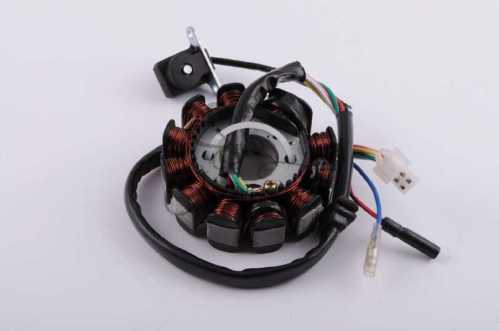 Статор генератора 4T GY6 125/150 (10+1 катушек) JIANXING