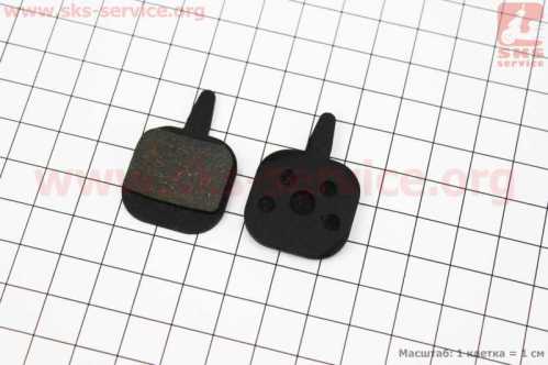 Тормозные колодки Disk-brake (Tektro Aquila, Novela 2003, IO, Gemini 2003), чёрные YL-1023