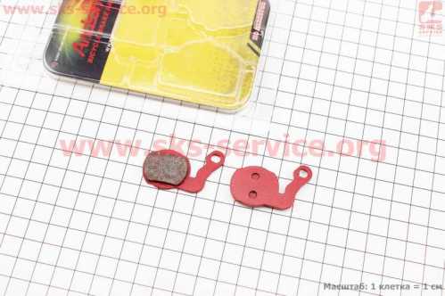 Тормозные колодки Disk-brake (Magura Lousise 2007,2008), красные YL-1038