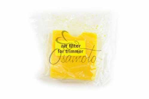 Элемент воздушного фильтра мотокосы квадратный (поролон с пропиткой) (желтый) AS