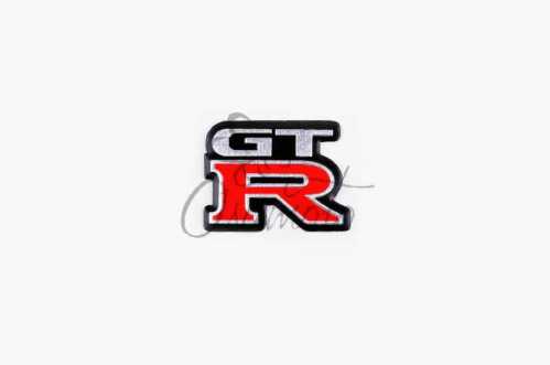Наклейка логотип GT-R (6x4см, алюминий) (#1672)
