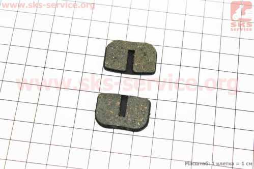 Тормозные колодки Disk-brake (Avid 79cc, Mini Bike Rear, MBX10, Motovox, ATV), чёрные YL-1003