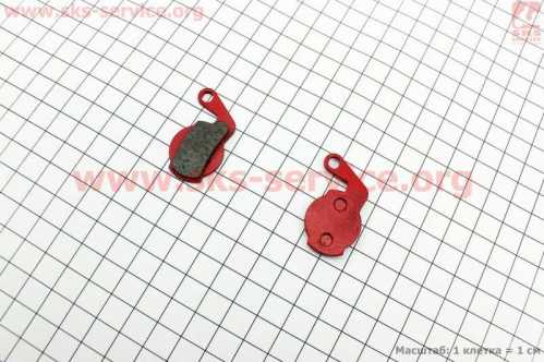 Тормозные колодки Disk-brake (Magura marta 2009, Louise 2007, Julie HP), красные YL-1006