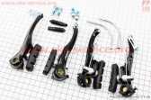 Тормоз V-brake 110мм (2 колеса), алюминиевый, чёрный MV993DG