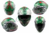 Шлем-интеграл (mod:OP01) (size:XL, зеленый) HONZ