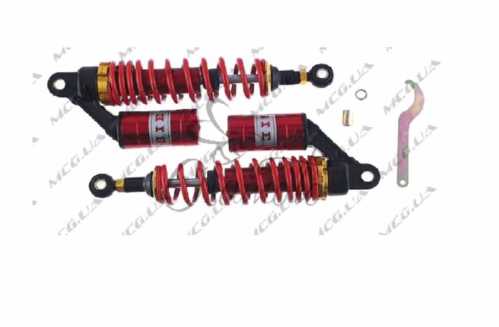 Амортизаторы (пара) Delta 320mm, газомасляные (красные) NET (#0001)