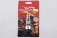 Лампа BA20D (2 вуса) 12V 18W/18W (біла) (блістер) TAKAWA (mod:A) Заводской стандарт OEM