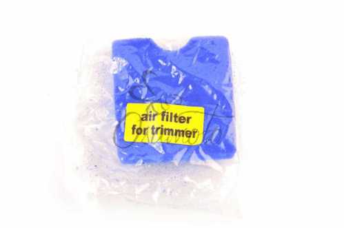 Элемент воздушного фильтра мотокосы квадратный (поролон с пропиткой) (синий) AS