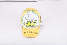 Бейсболка 46 VALENTINO ROSSI (жовто-біла) Заводской стандарт OEM