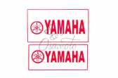 Наклейка декор YAMAHA (22.7x12.6см, красная) (#4299B)