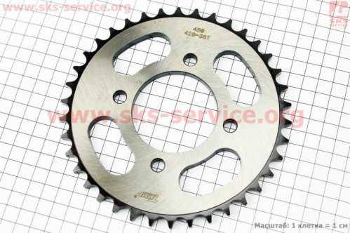 Звезда задняя JD125 - 428-38Т - d=58; 4отв.*78mm "каленая"