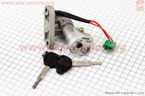 Замок зажигания Suzuki LET'S II DX (антивзлом) (2 провода)