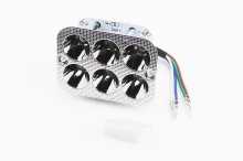 Фари квадратні внутрішня частина 6-LED, 90*65мм, TUNING