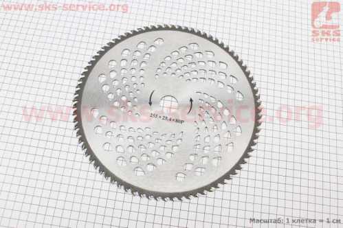 Нож 80Тх255mm победитовые зубья