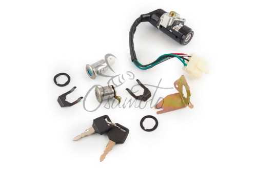 Замок зажигания (комплект) Honda DIO AF18/27 (5 проводов) VDK