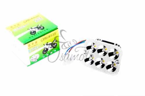 Модуль светодиодный (12W, 5 диодов, RGB-подсветка, 90*66mm) YWL