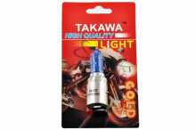 Лампа BA20D (2 вуса) 12V 35W/35W (супер синя, висока) (блістер) TAKAWA Заводской стандарт OEM