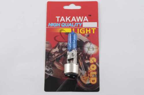 Лампа BA20D (2 уса) 12V 35W/35W (супер белая) (блистер) TAKAWA (mod:A)